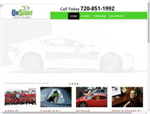 Tablet Screenshot of onsightautoglass.com